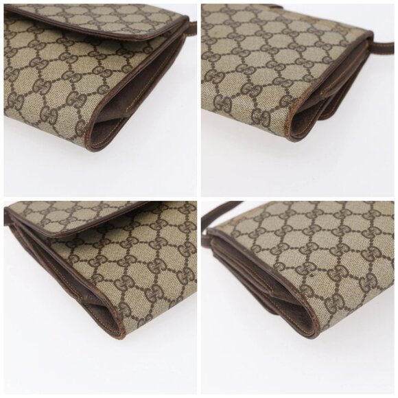 GUCCI GG Supreme Shoulder Bag PVC Beige Gold 904 02 050 Auth 149956 - Picture 14 of 16